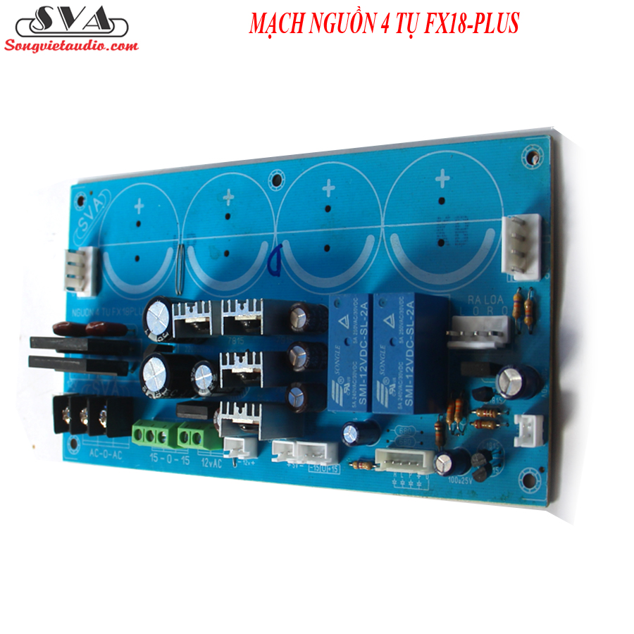 MẠCH NGUỒN 4 TỤ PHÍP THỦY TINH NEW - MIẾNG