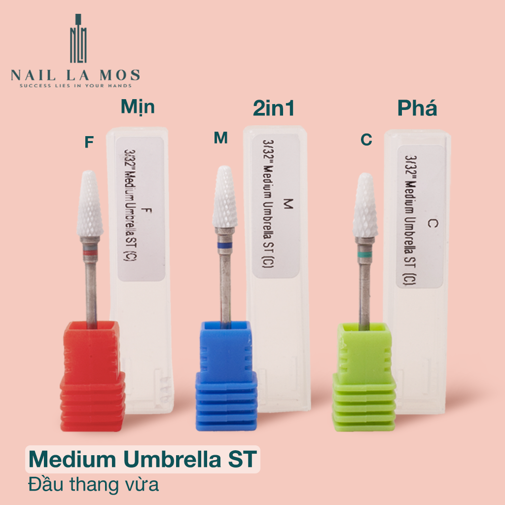 Đầu mài sứ dũa phá móng chuyên nghiệp - Đầu mài ceramic mài phá mài mịn mài khóe làm nail loại tốt