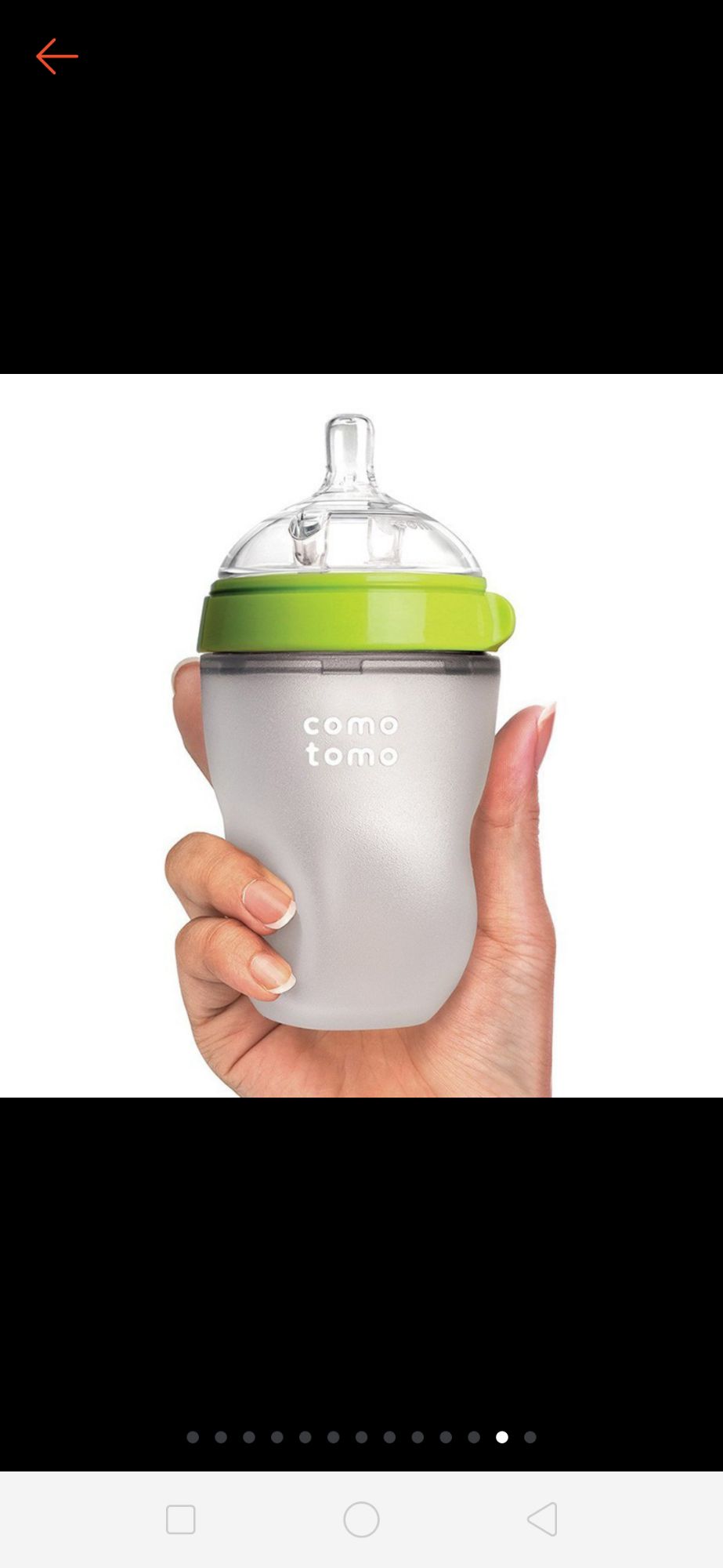 Bình sữa comotomo 250ml núm ti 2 tia [Tặng kèm núm ti thay thế]