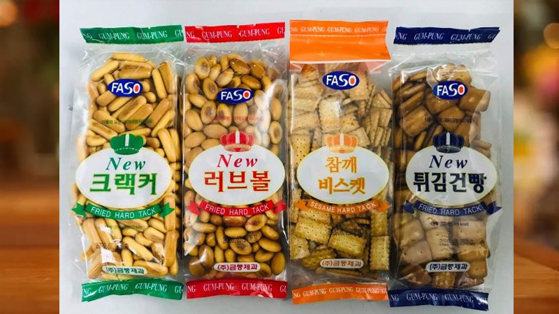 Bánh quy lúa mạch xanh Gum - pung Hàn Quốc