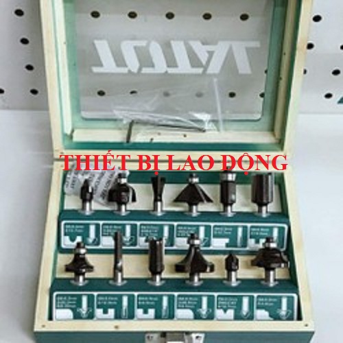 Bộ 12 mũi phay gỗ 8mm Total TACSR1121