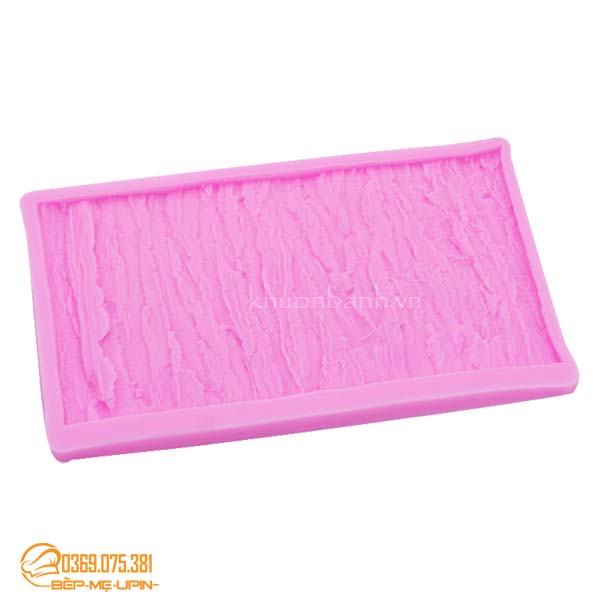 Khuôn silicon ốp vỏ cây mẫu có thành gờ