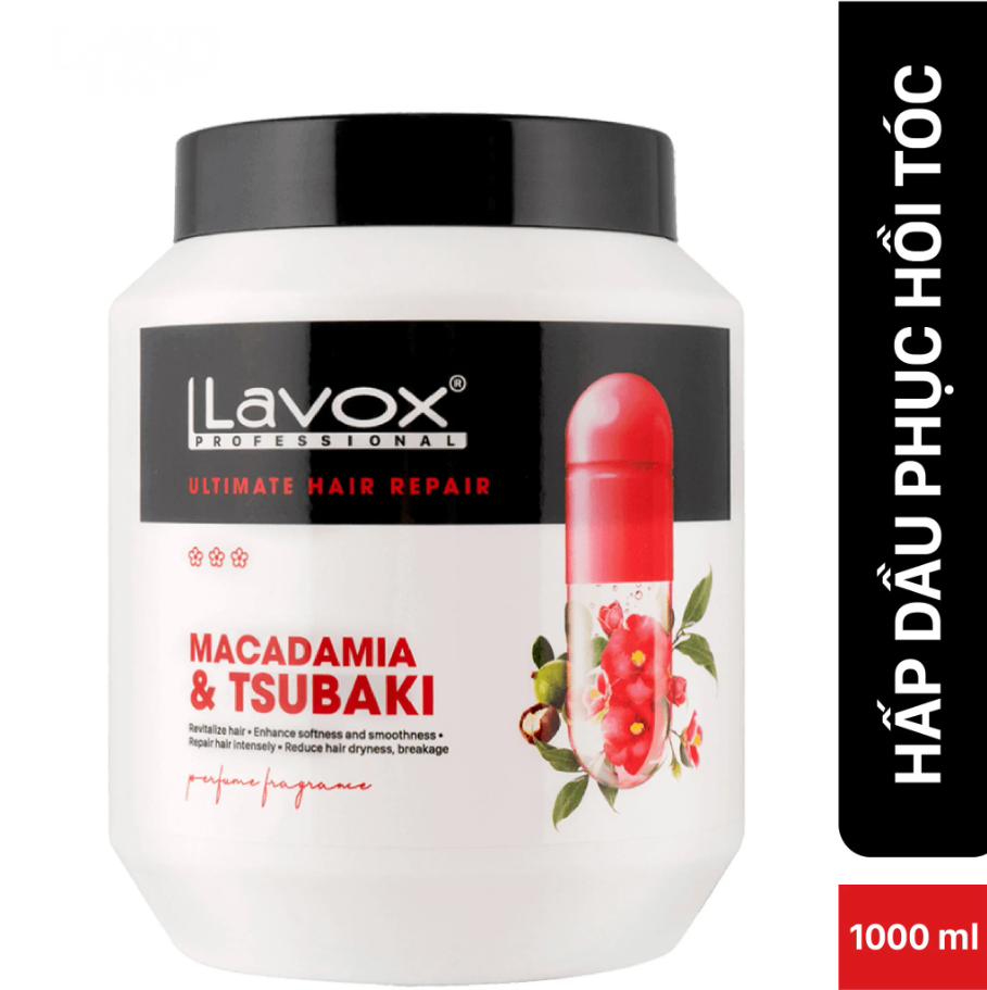 Hấp Dầu Phục Hồi Tóc – Macadamia, Tsubaki Lavox