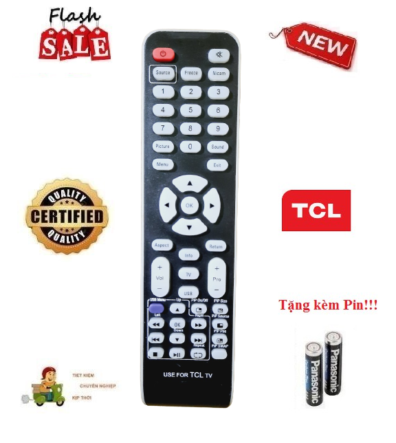 Remote Điều khiển TV TCL các dòng TV TCL CRT LCD/LED/Smart TV- Hàng tốt tặng kèm Pin