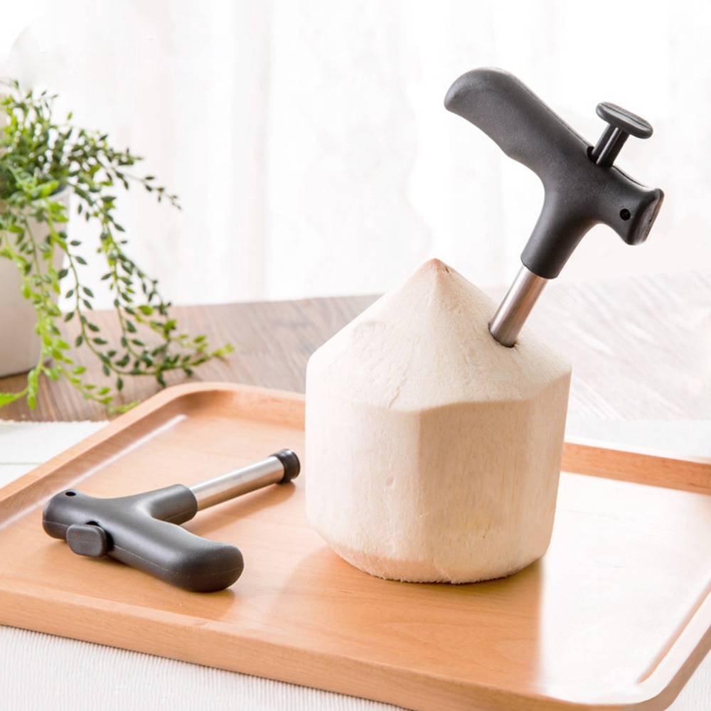 Dụng cụ khui dừa, dụng cụ đục lỗ trái dừa siêu nhanh tiện lợi