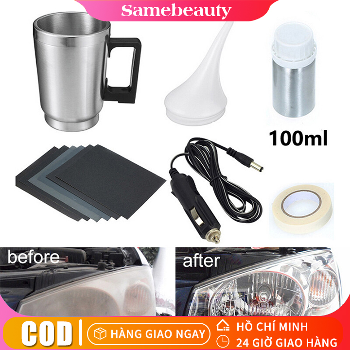 Bộ phục hồi ống kính đèn pha ô tô đèn pha ống kính dụng cụ làm sạch đánh bóng phục hồi