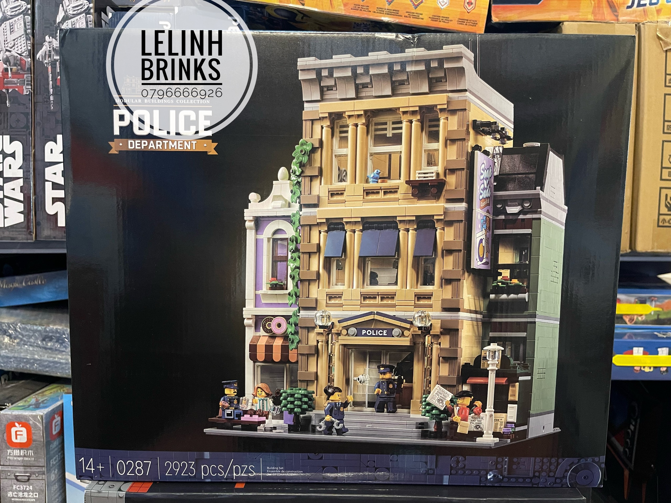 Xếp hình 10278 0287 modular trụ sở cảnh sát police station 2923 mảnh