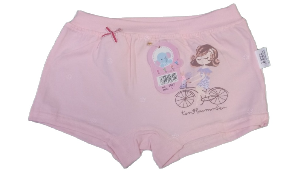 -COMBO 5 QUẦN CHIP ĐÙI BÉ GÁI COTTON HAPPY (2 size từ 16-23kg)