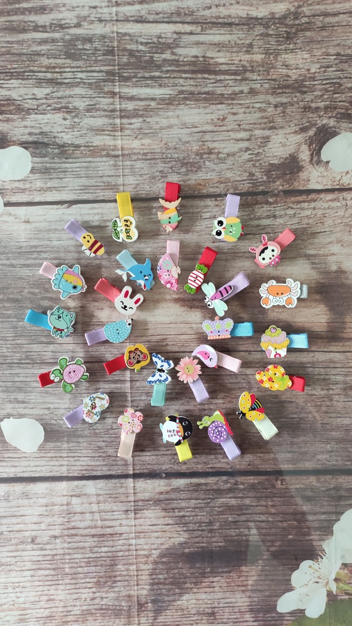 Combo kẹp handmade nhỏ cực xinh cho bé (kẹp 3cm)