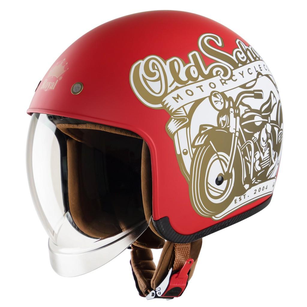 [HCM]Nón bảo hiểm 3/4 Royal M139 kính âm V6 - Nón bảo hiểm royal kính âm tháo lót