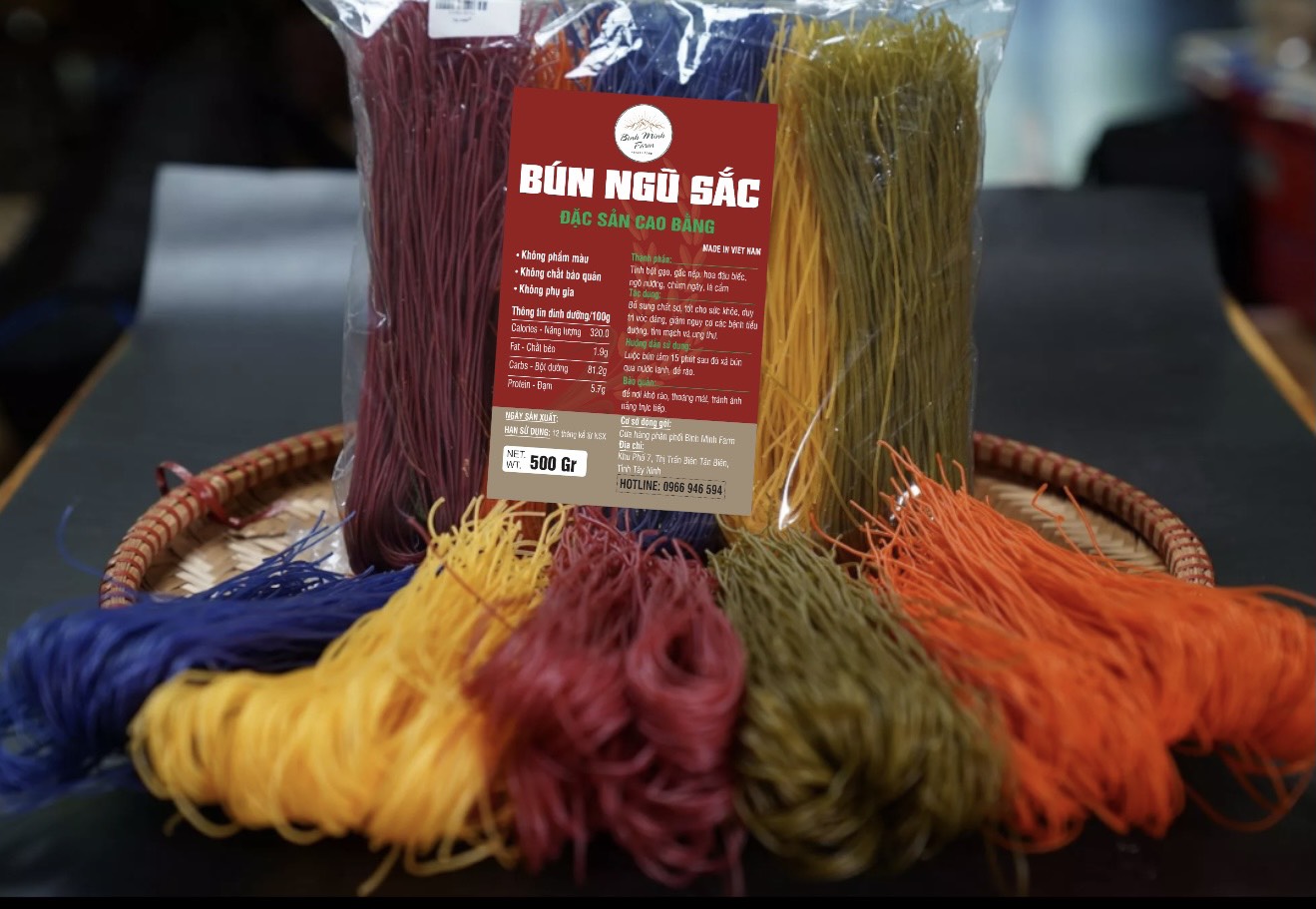 BÚN GẠO NGŨ SẮC - EAT CLEAN 500G