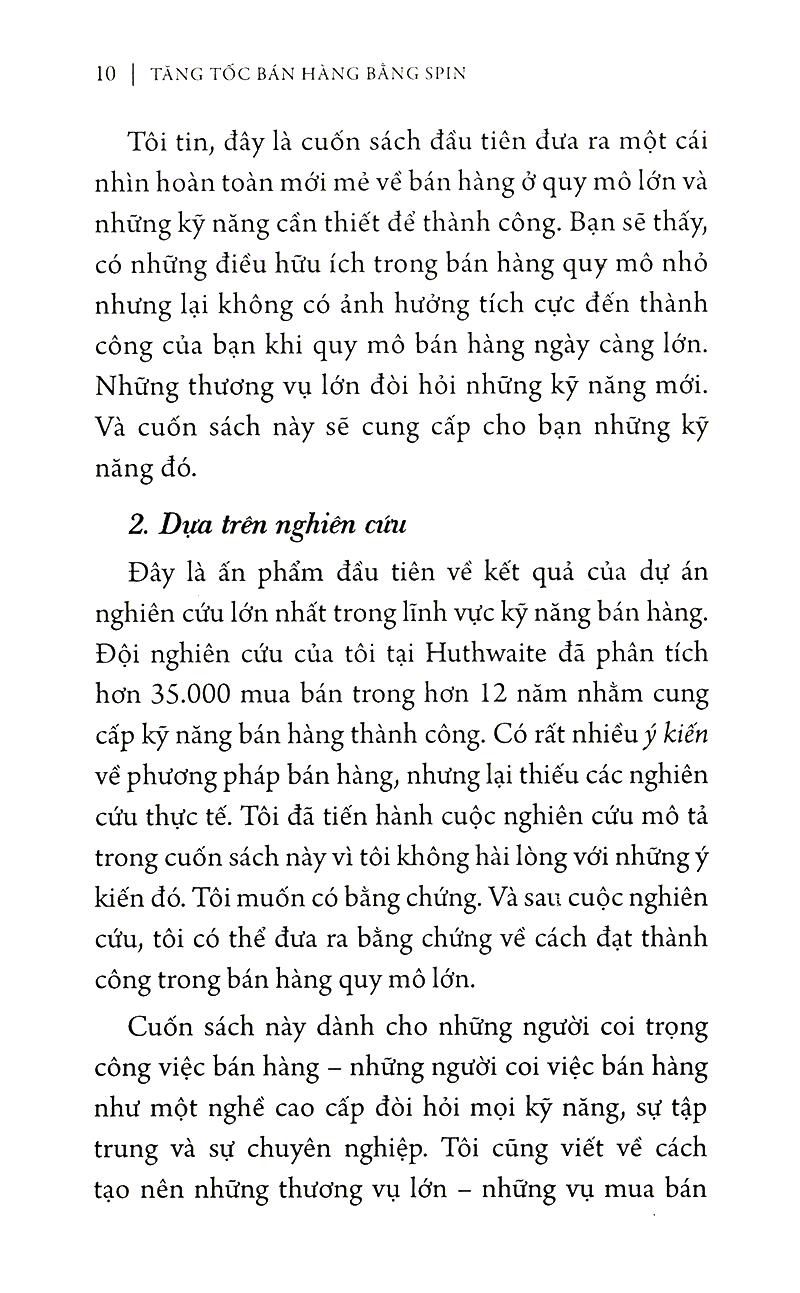 Tăng tốc bán hàng bằng SPIN