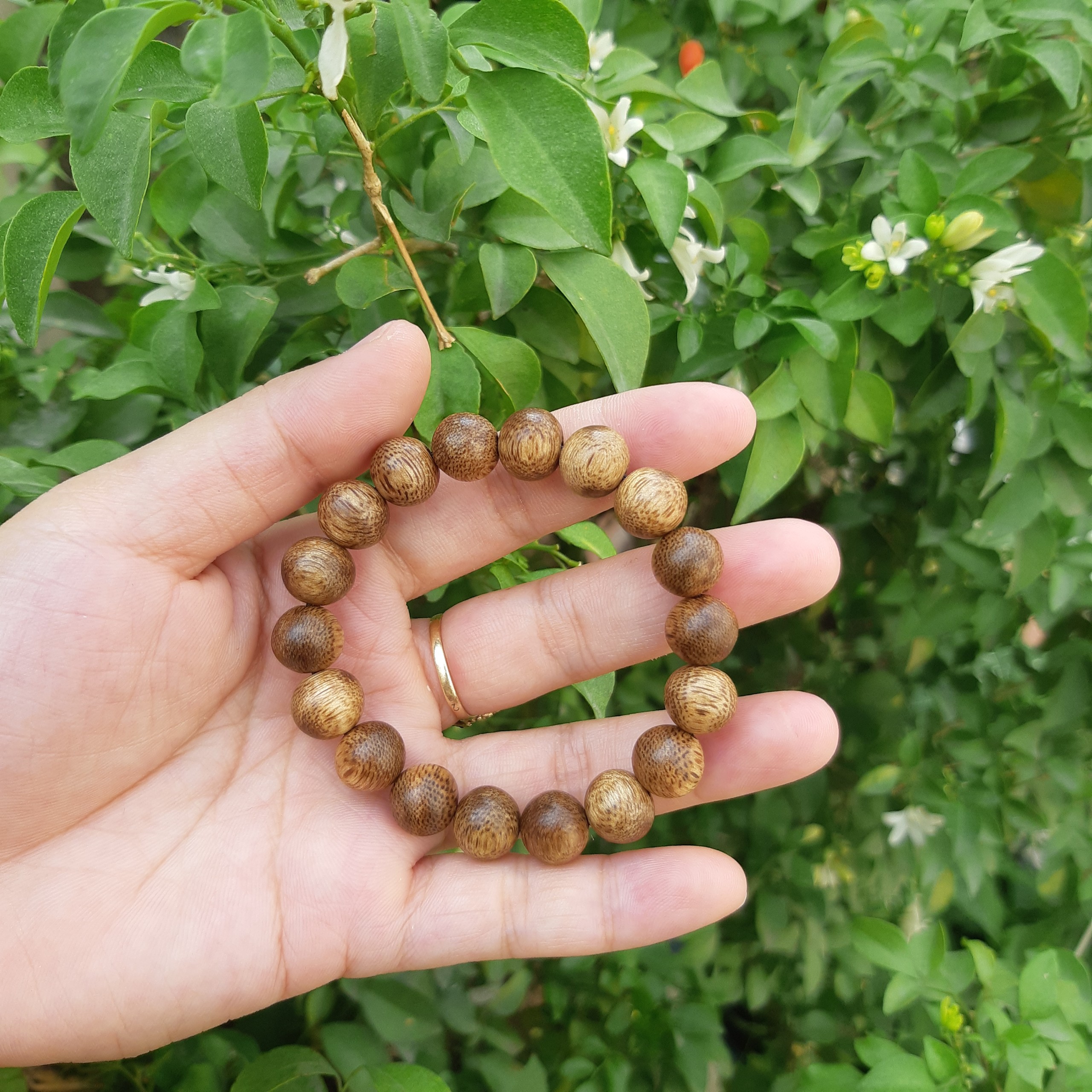 Bracelets agarwood male female, meaningful feng shui 10ly, 18 beads