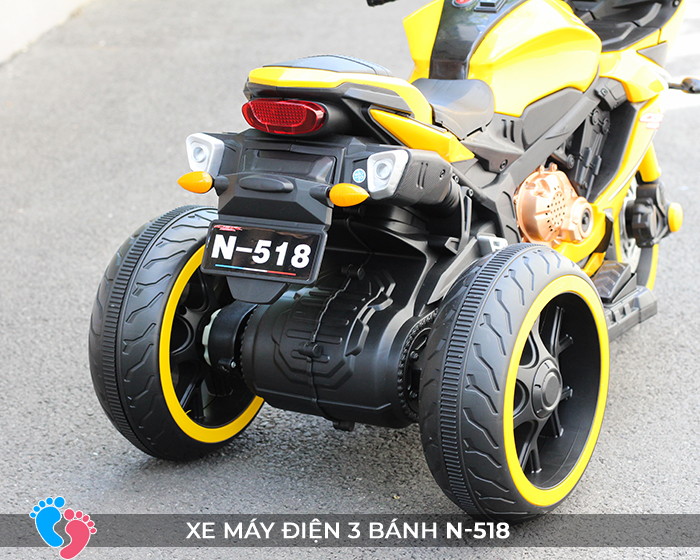 Xe mô tô điện 3 bánh sáng đèn N-518