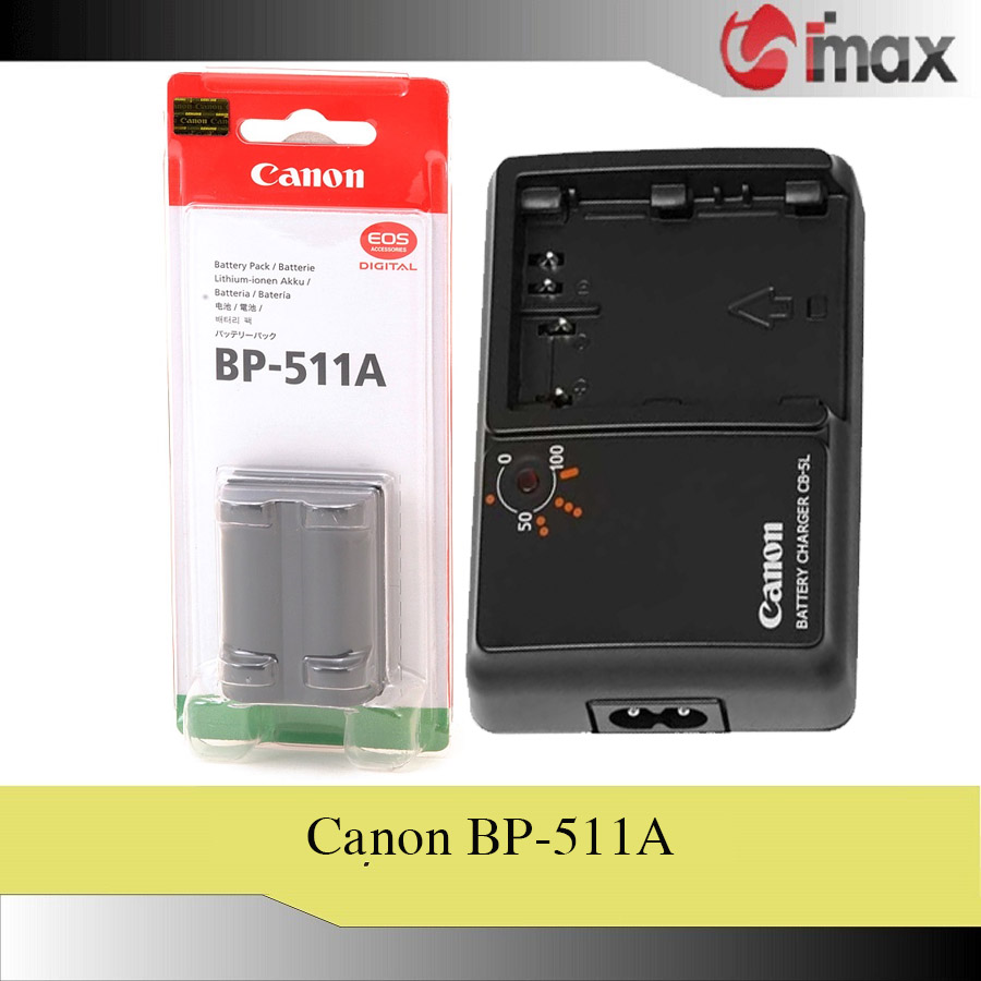 Bộ 01 pin máy ảnh bp-511a + 01 sạc máy ảnh cb - 5l - hàng nhập khẩu