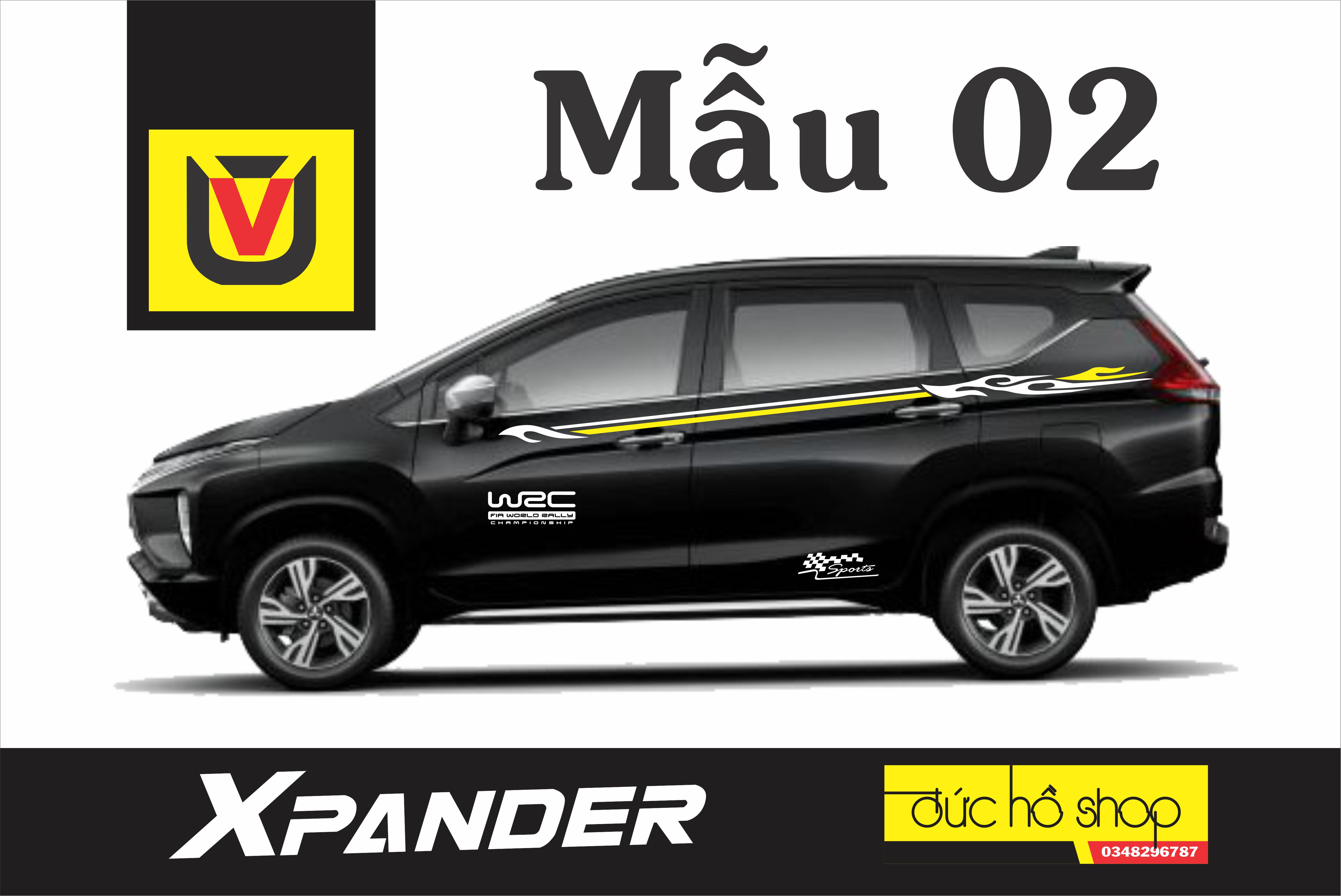 Tem xe Mitsubishi Xpander dành cho xe màu đen