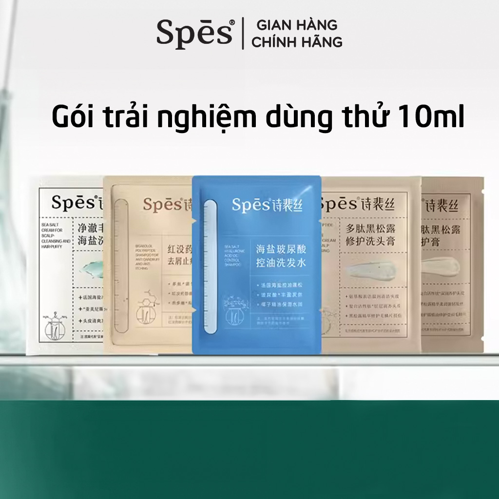 [Gói Dùng Thử] Dầu gội/ dầu xả/ kem dưỡng tóc SPES cao cấp 10ml
