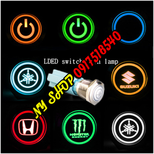 CÔNG TẮC LED LOGO ( HONDA, YAMAHA,MONTER,POWER) TẶNG KÈM JACK CẮM