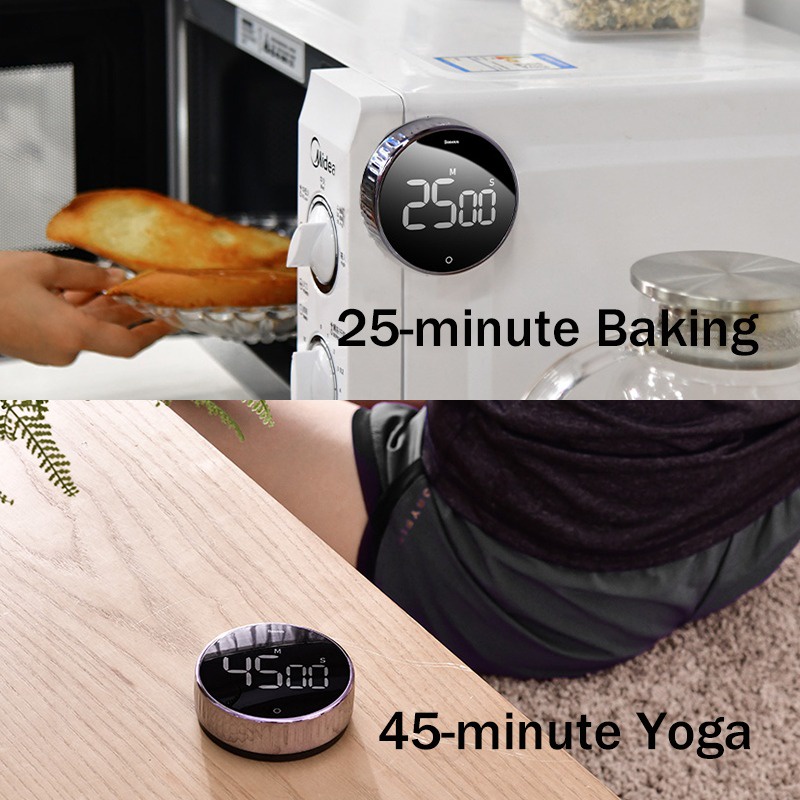 Đồng hồ hẹn giờ đếm ngược Baseus Heyo Rotation LED Countdown Timer