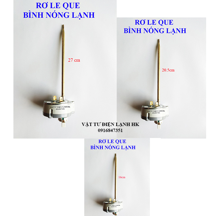 Rơ le que bình nóng lạnh (chọn đúng cỡ khi đặt hàng) Rờ le cọc BNL Relay nhiệt Sensor thẳng