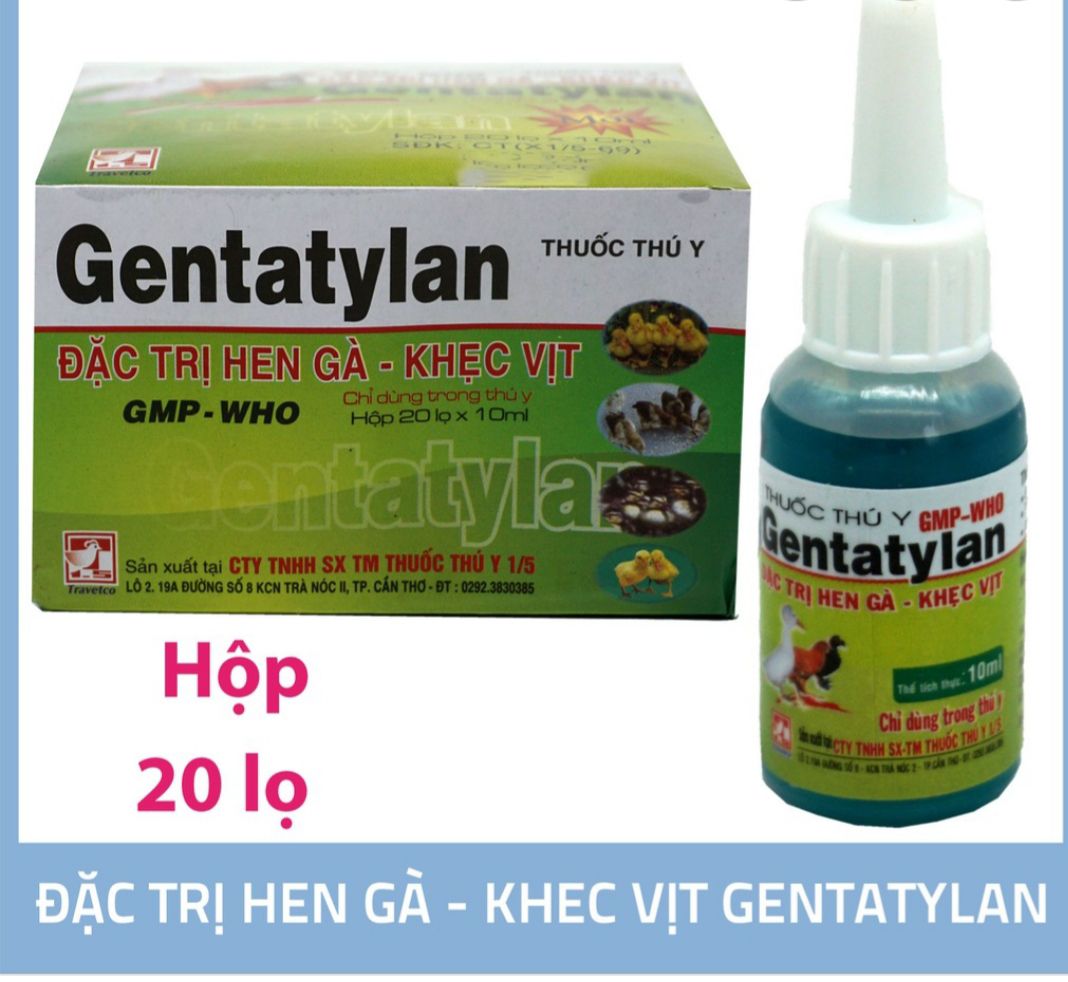 Gentatylan Genta tylan lọ 10ml hen gà
