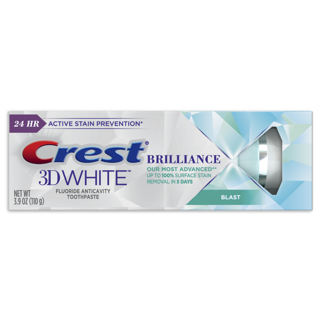 [Đủ Mùi] Kem Đánh Răng Crest 3D White Brillance (110g)