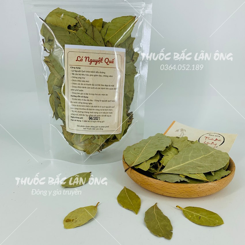 100g Lá nguyệt quế (Gia vị nấu ăn, lá thơm, bay leaf)