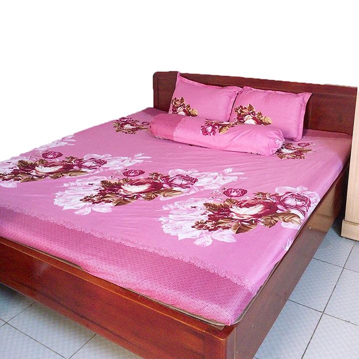 Bộ ga gối 4 món họa tiết-1m6 UST2511