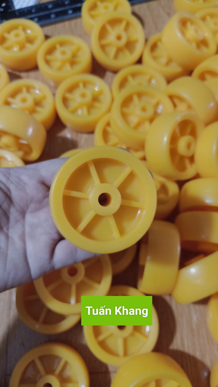 Bánh xe nhựa đường kính 65mm