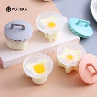Khuôn hấp trứng cho bé và làm bánh Worthbuy bộ 4 khuôn nhựa kèm chổi thumbnail