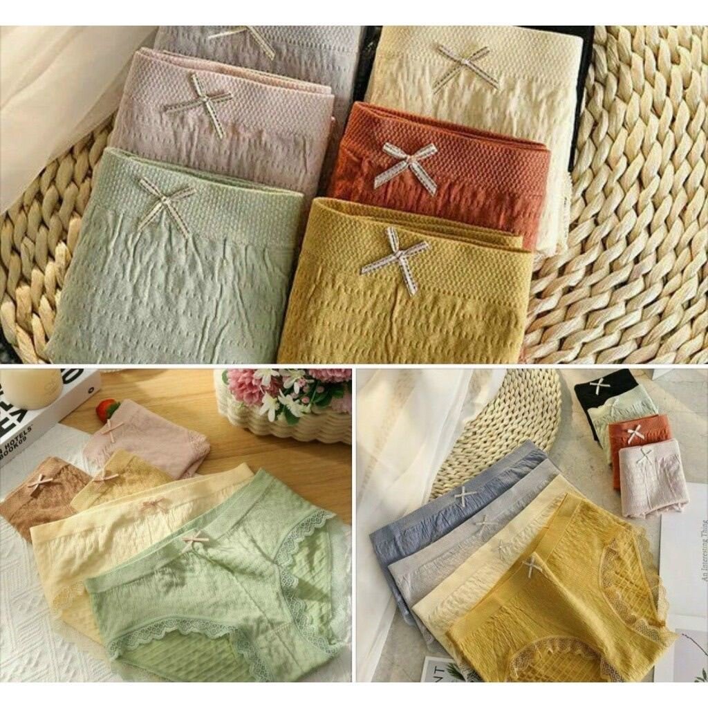 Set 10 chiếc quần lót kháng khuẩn nữ nhăn siêu mát