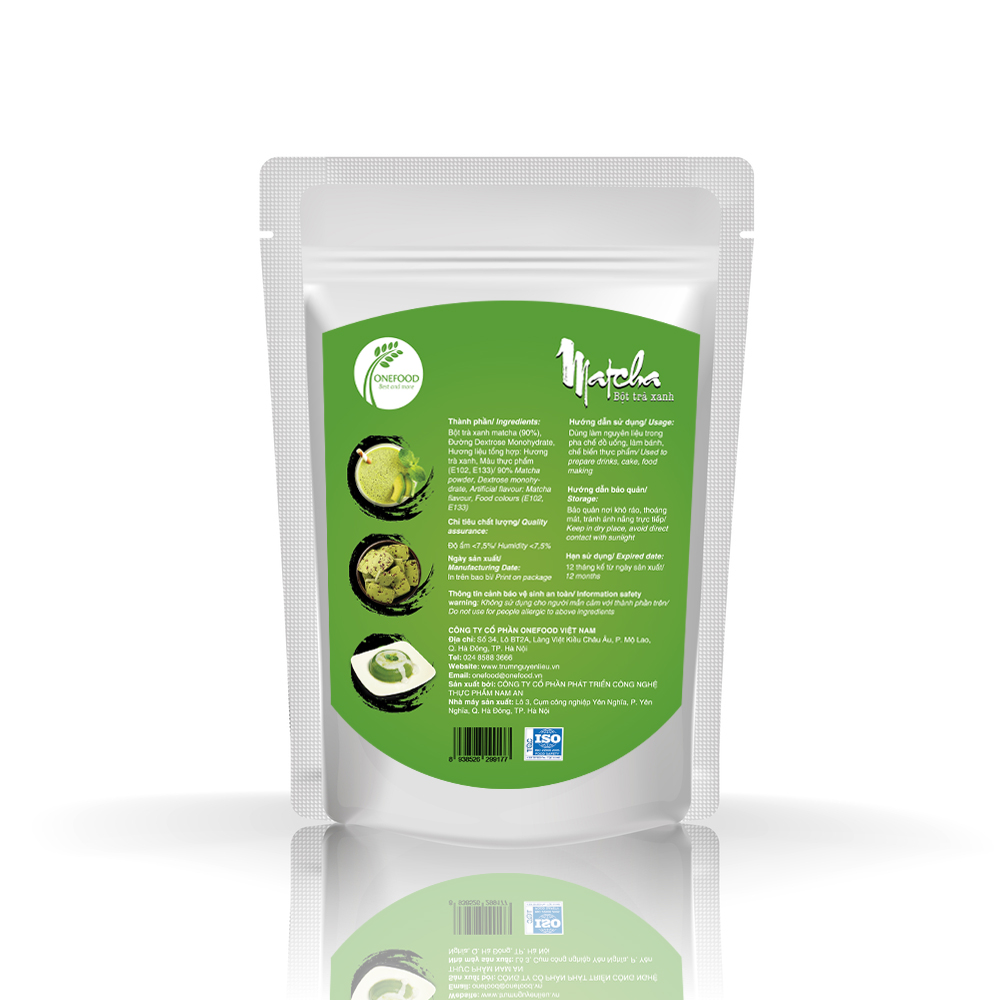 Bột matcha trà xanh 1-tea túi 200g