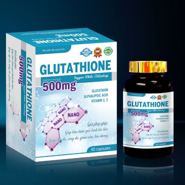 Viên Uống Trắng Da Glutathion 500mg- Giúp Trắng Da Toàn Thân, Đẹp Dáng,Sáng Da, Mờ Nám