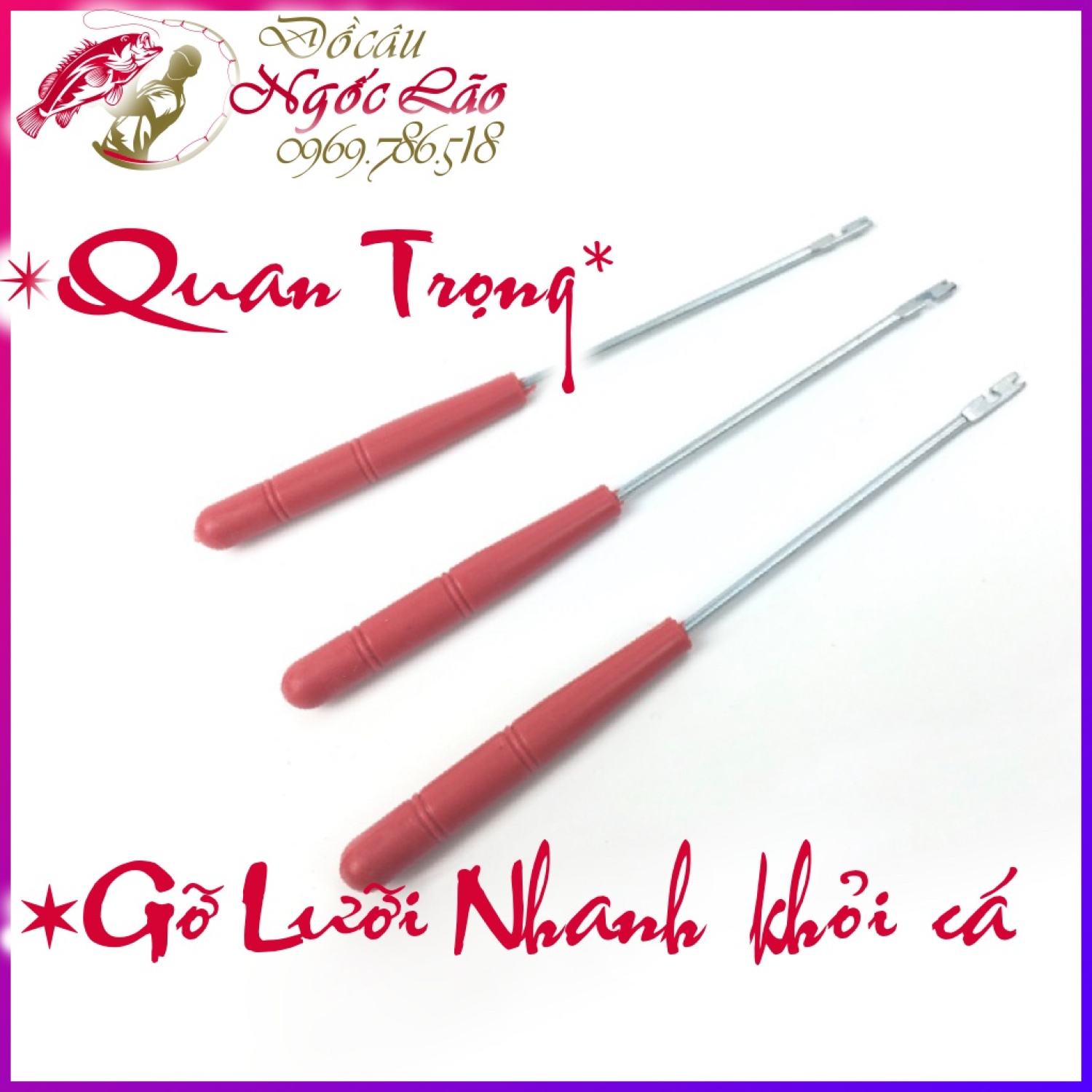 2 cái gỡ lưỡi câu - gỡ lưỡi nhanh khỏi cá - gỡ cá nhanh