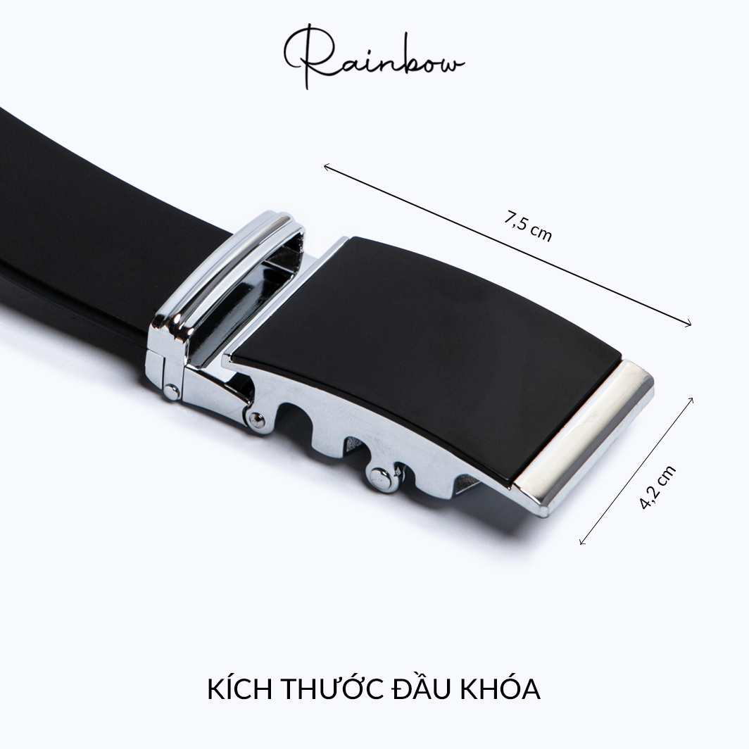 Thắt lưng nam thời trang Rainbow BELT-005-BLK màu đen
