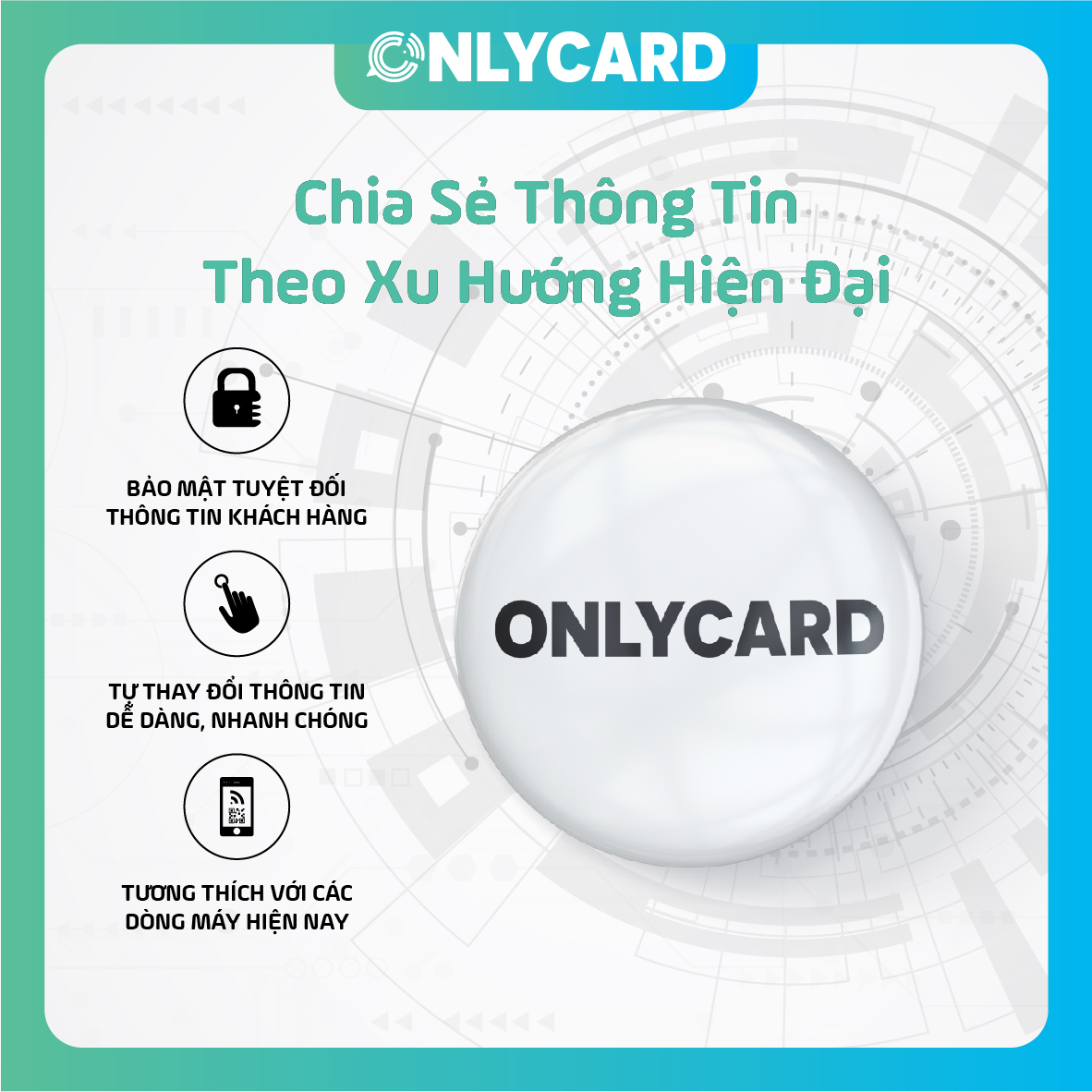 Onlycard - thẻ cá nhân thông minh (Không in tên)