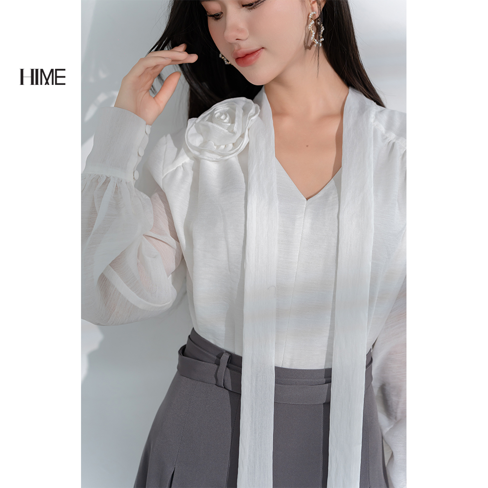 Áo sơ mi tay bồng HIME H295BF1A0323