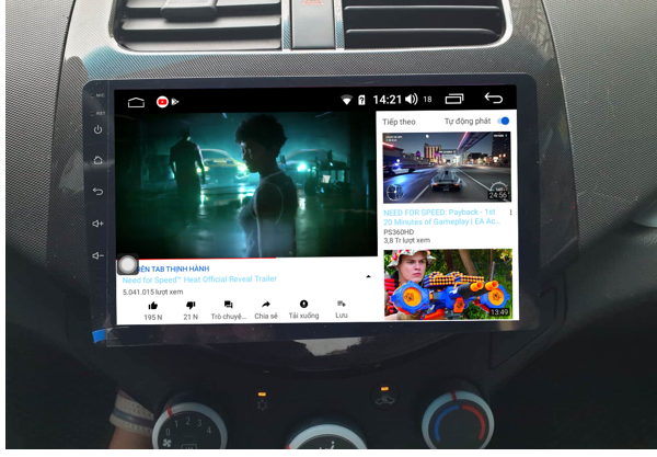 Mặt dưỡng màn hình android cho xe CHEVROLET SPARK 2011-2015