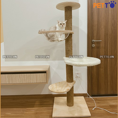 Tháp mèo – trụ cào móng cho mèo cao 145cm
