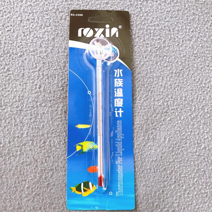 1 cây Nhiệt Kế Thủy Ngân RoXin Cho Hồ Cá Cảnh, Dụng Cụ Đo Nhiệt Độ hồ Cá, Vừa Trang Trí, Tinh Tế, Khoa Học