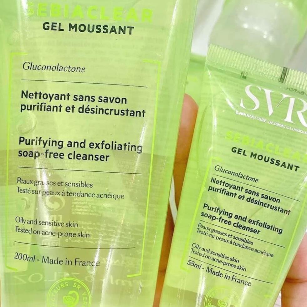 Sữa rửa mặt SVR cho da dầu, mụn 200ml