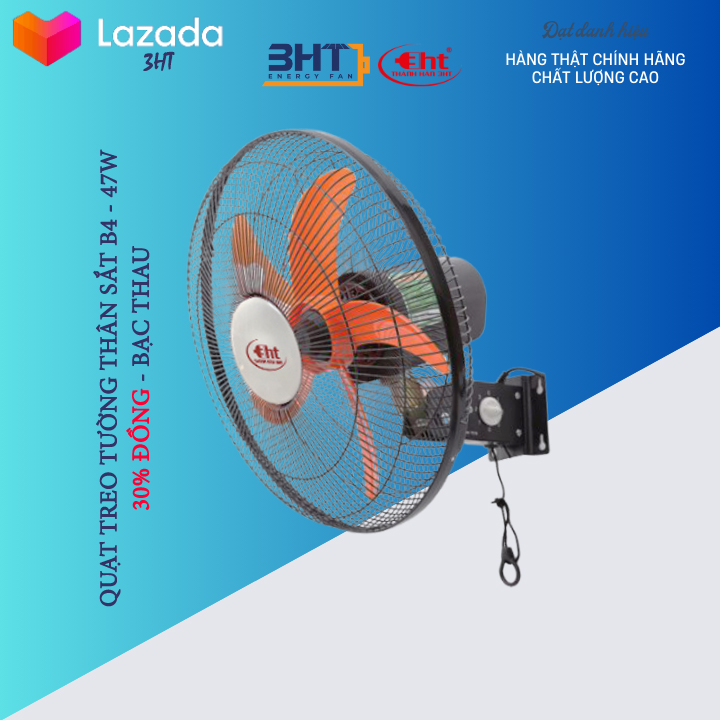 QUẠT TREO TƯỜNG THÂN SẮT B4-47W / 220V - MẪU SENKO