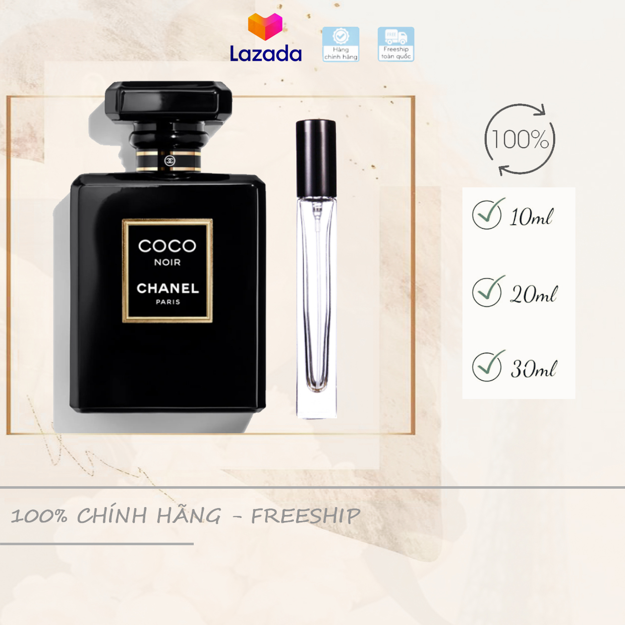 [Chiết 10-20-30ml] nước hoa nữ Coco Noir