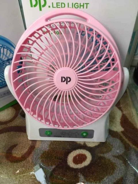 [HCM]QUẠT SẠC SIÊU MÁT USB DP 7605 - 3 TỐC ĐỘ GIÓ - ĐÈN LED- SIêu BỰ