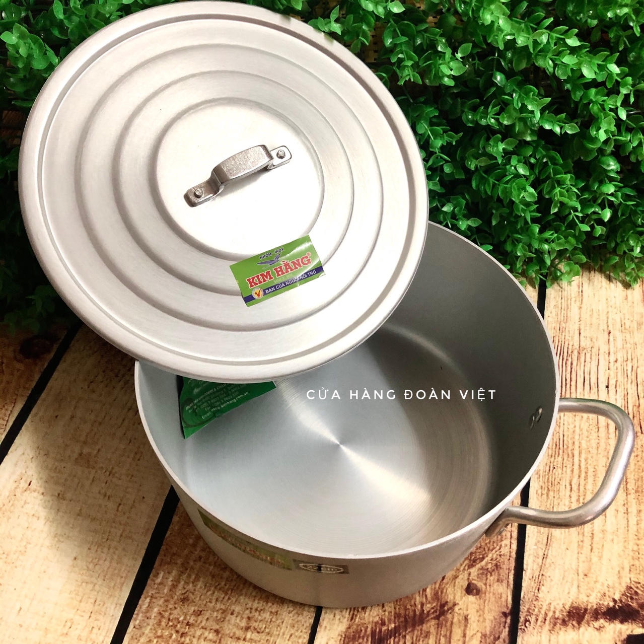 Nồi Nhôm Kim Hằng Cao Cấp - 20cm - Nồi nấu canh, nấu cơm lẩu - Chất liệu nhôm dày sáng bóng cao cấp