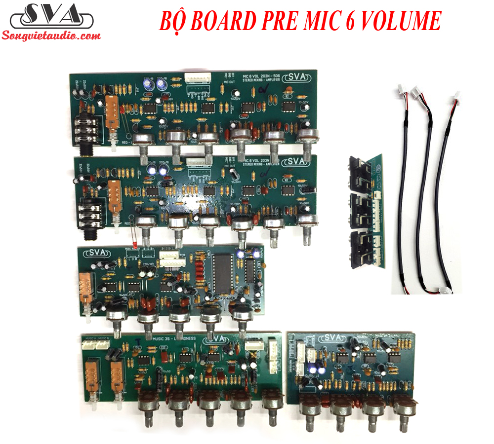 BỘ MẠCH AMPLI PRE MIC 6 VOLUME
