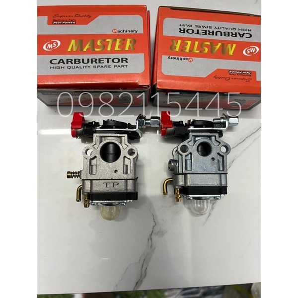 Chế hòa khí máy cắt cỏ yinba - master le đỏ tự động - bình xăng con máy cắt cỏ 2 thì 260/ 430