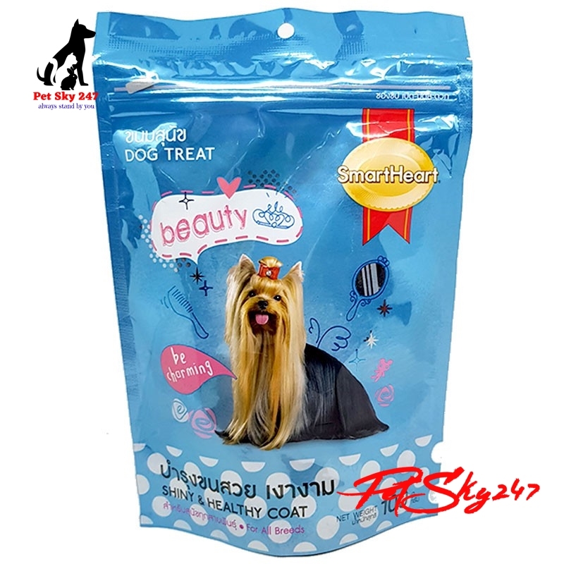 Bánh Thưởng Smart Heart Dưỡng Da Lông Gói 100g