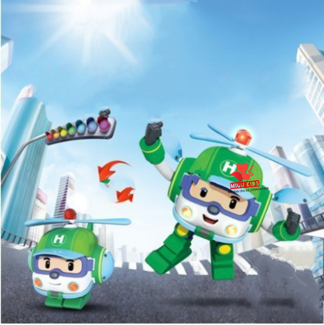 Đồ Chơi ROBOCAR POLI Robot Biến Hình Xe Cứu Hỏa Roy