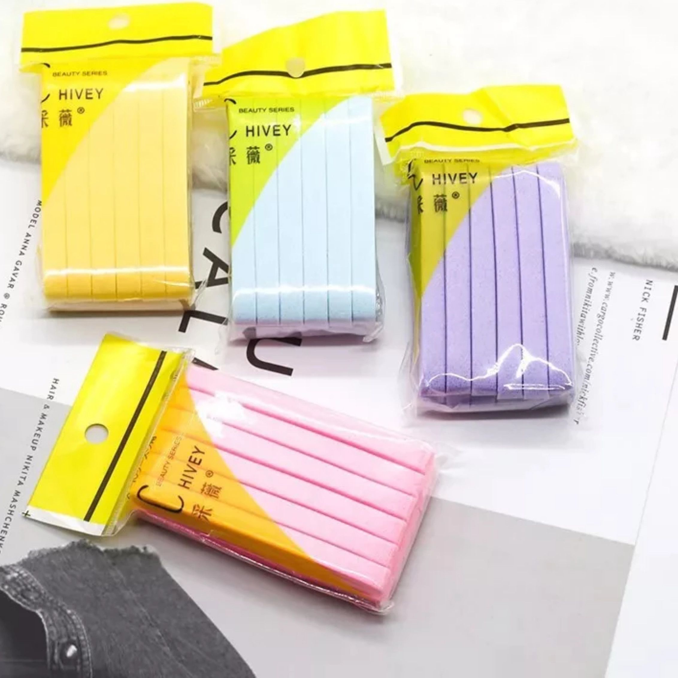 Bông mút rửa mặt bọt biển chivey gói 12 miếng